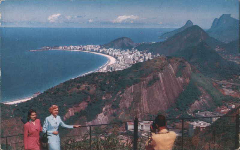 Copacabana Beach from Corcovado Peak, Rio de Janeiro Brazil
