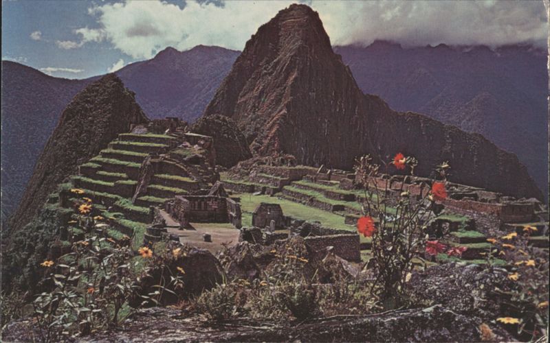 Machu Picchu, View of Citadel and Huaynapicchu Peru