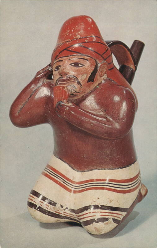 Clay Jar in the Form of a Seated Musician, Nazca, Peru