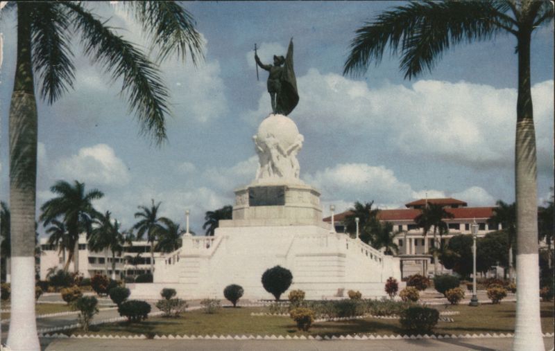 Statue of Vasco Nuñez de Balboa, Panama City Foto Flatau