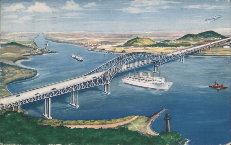 Artist's Conception of the Bridge Across the Panama Canal Panama City