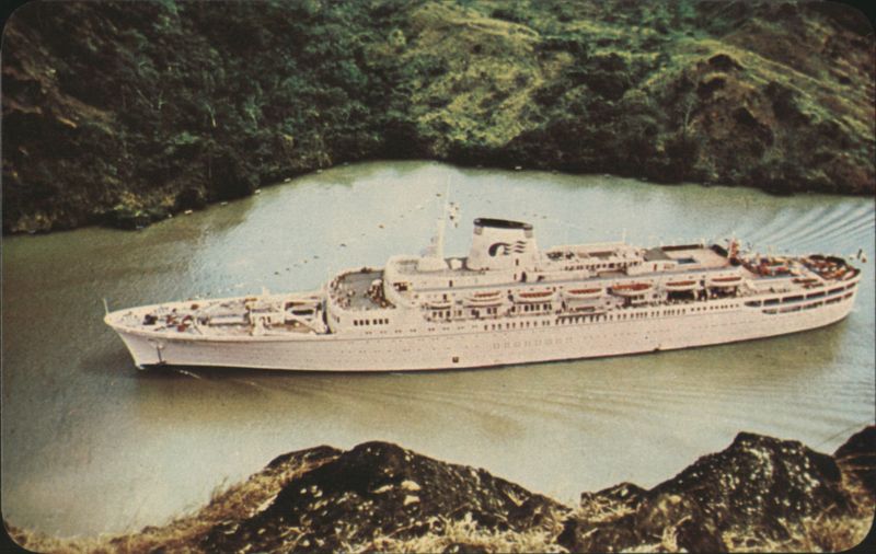 Luxury Cruise Ship Princess Carla in Canal Zone Panama