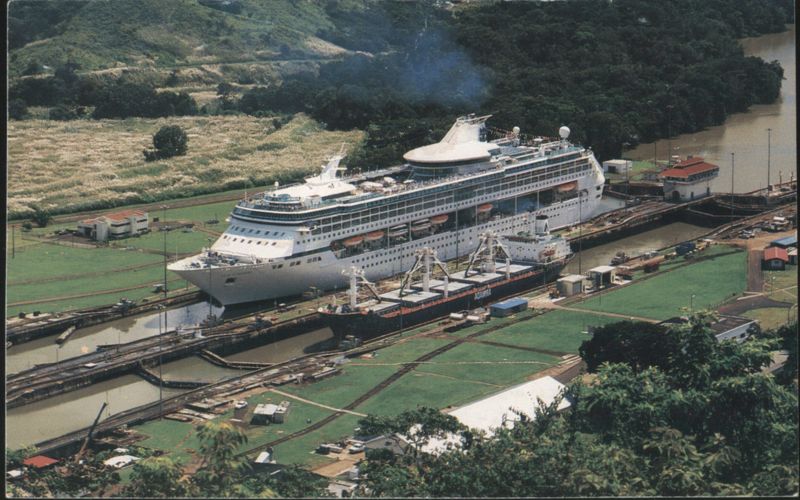 Legend of the Seas at Miraflores Locks, Panama Canal