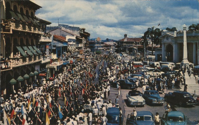 Traditional Flag Day Parade, Panama City Foto Flatau
