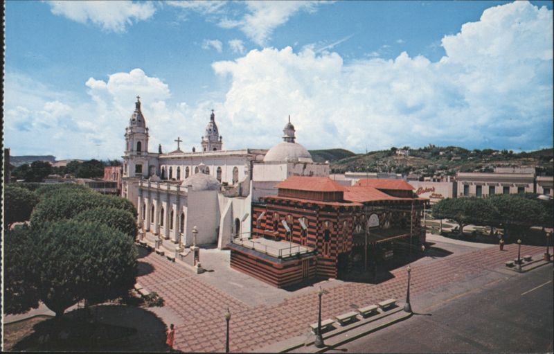 Cathedral and Parque de Bombas, Ponce, Puerto Rico