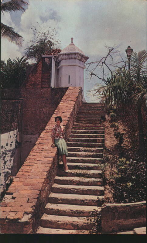 Historic Wall and Tower at La Fortaleza, San Juan Puerto Rico