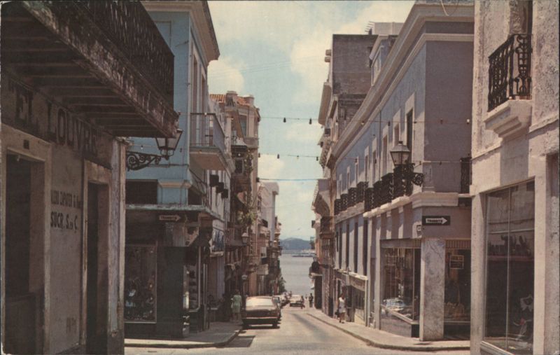 Typical street of Old San Juan Puerto Rico