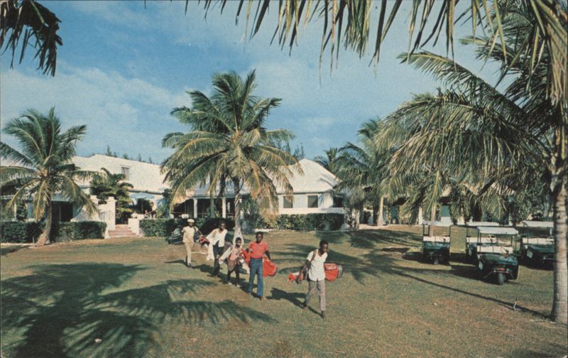 Caddies at the Cotton Bay Club, Eleuthera Island Bahamas