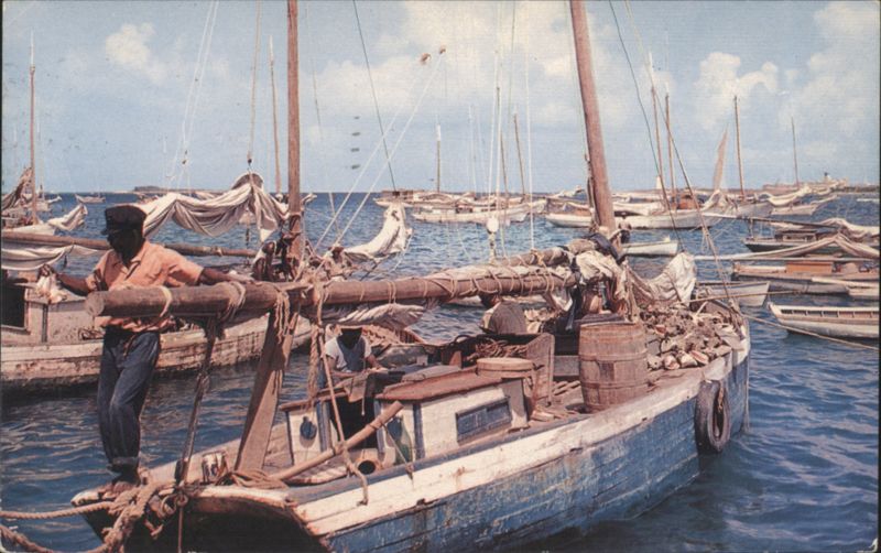 Fishing Smacks in Nassau Harbor, The Bahamas Larry Witt