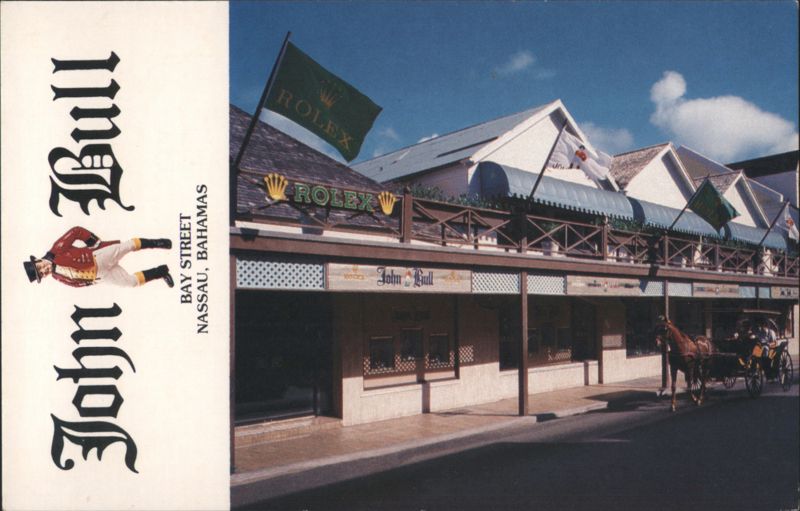 John Bull Rolex Storefront, Bay Street, Nassau Bahamas