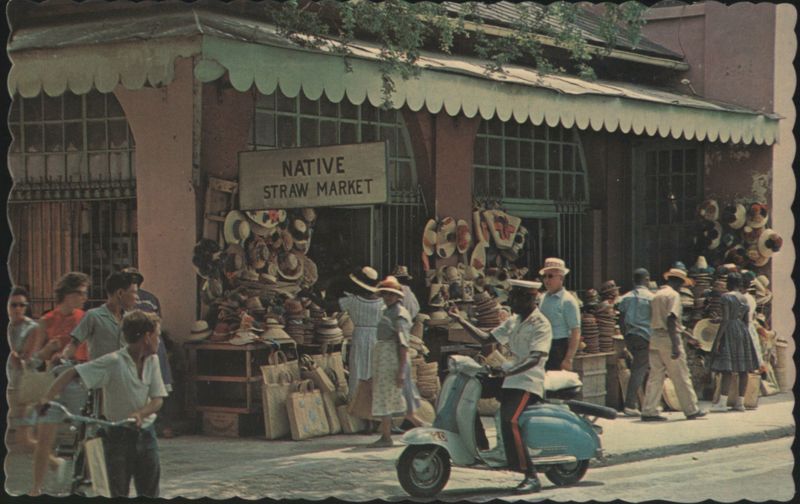 Native Straw Market, Bay Street, Nassau Bahamas Larry Witt