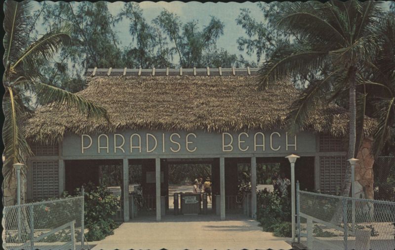 Entrance to Paradise Beach, Paradise Island Nassau The Bahamas