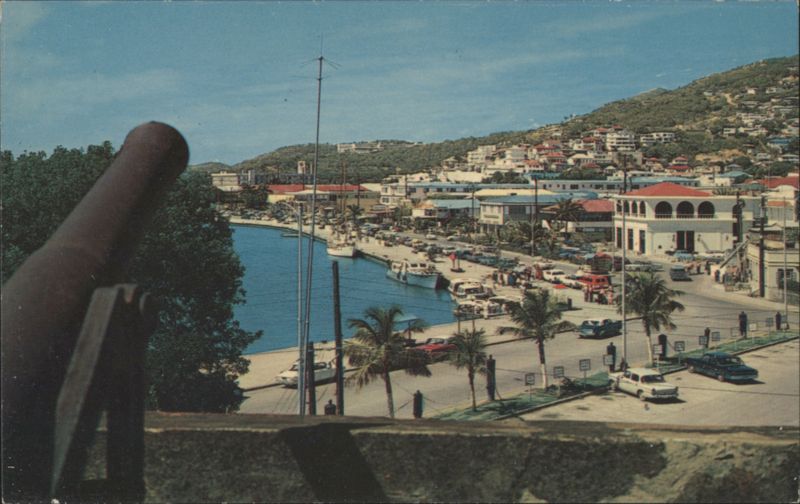 Waterfront from Fort Christiansvaern, St. Thomas, USVI Virgin Islands U.S. Virgin Islands