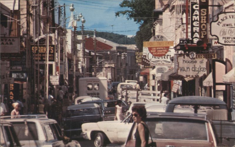 Busy Street Scene in Charlotte Amalie, St. Thomas Virgin Islands U.S. Virgin Islands