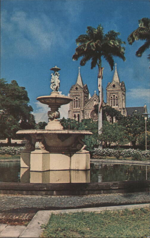 Fountain at Pall Mall Square, Basseterre, St. Kitts Saint Kitts and Nevis