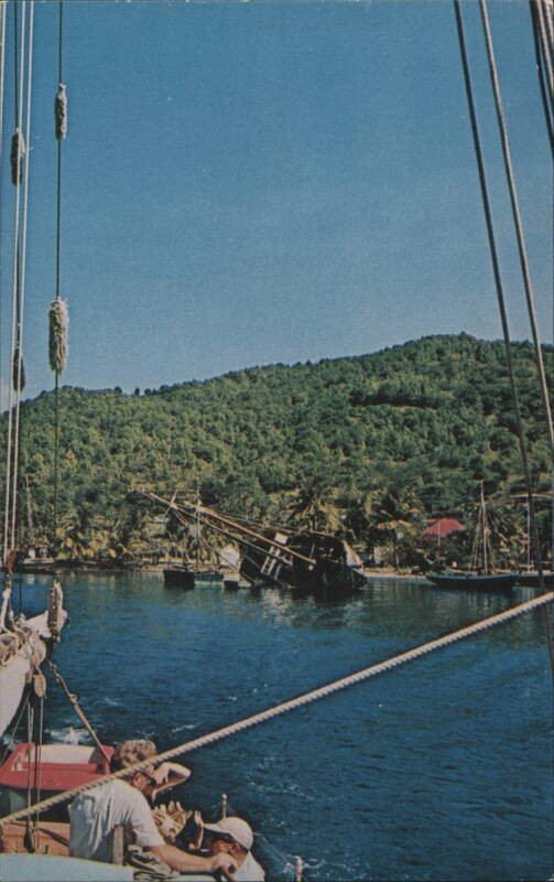 Ship Careened for Repairs, Admiralty Bay, Bequia St. Vincent and the Grenadines