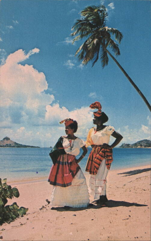 Women in Native Foulard Costume, St. Lucia Saint Lucia