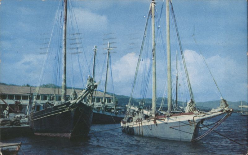Schooners in Christiansted Harbor, St. Croix Virgin Islands U.S. Virgin Islands