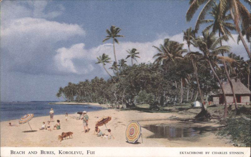Beach and Bures, Korolevu, Fiji Charles Stinson South Pacific