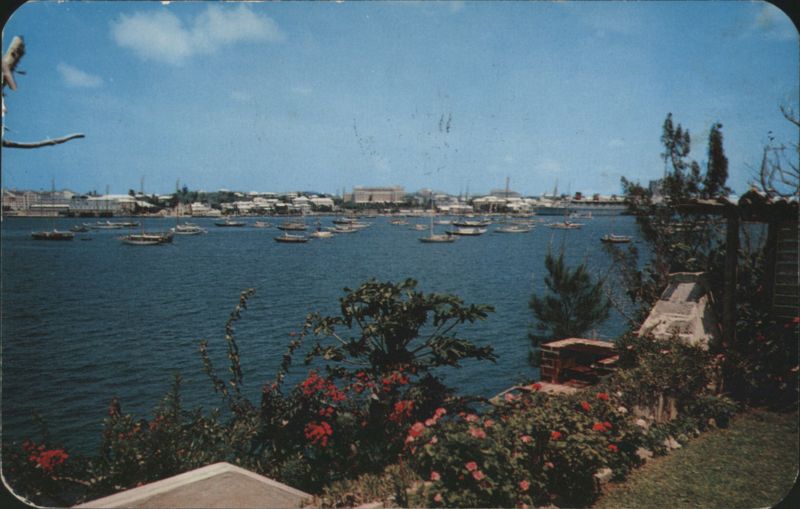 Hamilton Harbour during Ocean Yacht Race, Bermuda