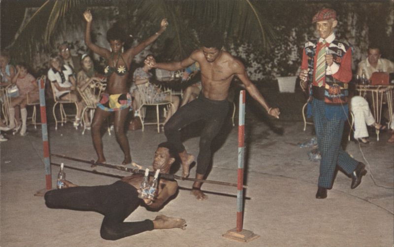 Popular Caribbean Dance 'The Limbo', Barbados Caribbean Islands