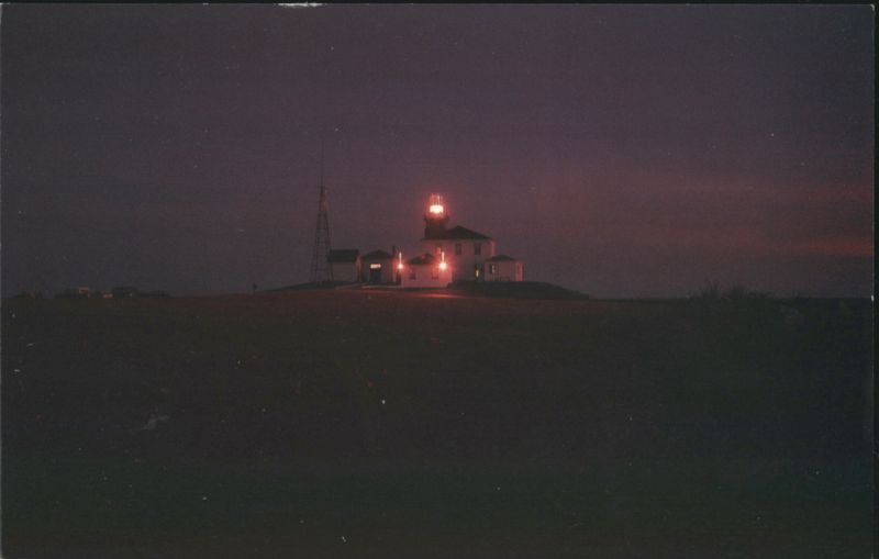 Night View of Watch Hill Lighthouse Rhode Island Bernie Gordon