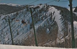 Ski Lift View of Bell Mountain, Aspen, Colorado Postcard