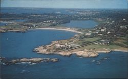 Land's End and Bailey's Beach, Newport Postcard