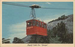Skylift Cable Car "Georgia", Stone Mountain Postcard