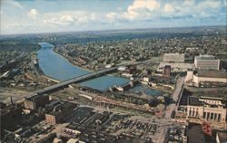 Aerial View of Rochester, New York Postcard