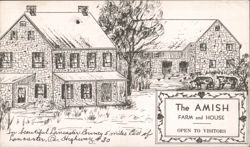 The Amish Farm and House, Lancaster County Postcard