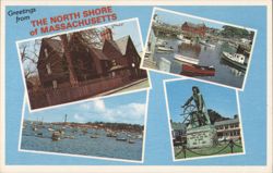 Greetings from The North Shore of Massachusetts Postcard