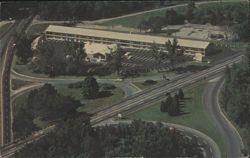 Aerial View of the 9-20 Motel, Northboro, MA Postcard