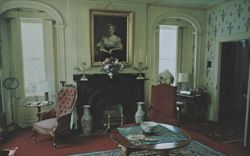Drawing Room of the Cushing House, Newburyport, MA Postcard