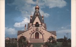 Holy Trinity Monastery, Western View of the Church, Jordanville, NY Postcard