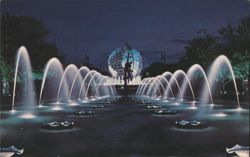 Unisphere and Fountains, 1964 New York World's Fair Postcard