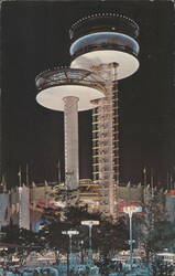 New York State Exhibit Observation Towers, 1964 World's Fair Postcard