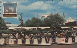 Glide-a-Ride Trains, 1964 New York World's Fair Postcard