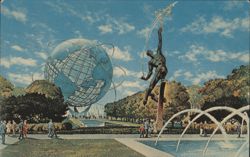 Plaza of the Astronauts, 1964 New York World's Fair Postcard