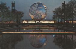 Unisphere at Night, New York World's Fair 1964-1965 Postcard