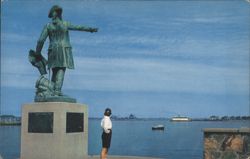 Statue of Jean Rochambeau Postcard
