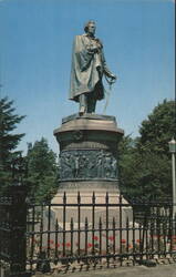 Commodore Matthew Calbraith Perry Statue Postcard