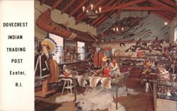 Dovecrest Indian Trading Post, Exeter, RI Postcard