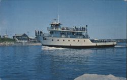 The M. V. Manitou Ferry, Block Island, RI Postcard