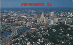 Aerial View of Providence, RI Postcard