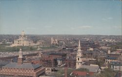 Providence, RI, Panoramic View with State House Postcard