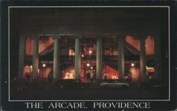 The Arcade at Night, Providence, RI Postcard