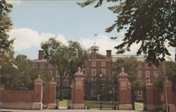 University Hall and Van Wickle Gates, Brown University Postcard