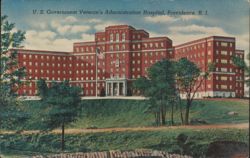 U. S. Government Veteran's Administration Hospital, Providence, RI Postcard