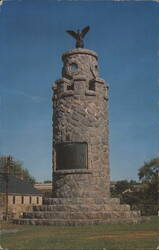 World War Memorial, West Warwick, RI Postcard